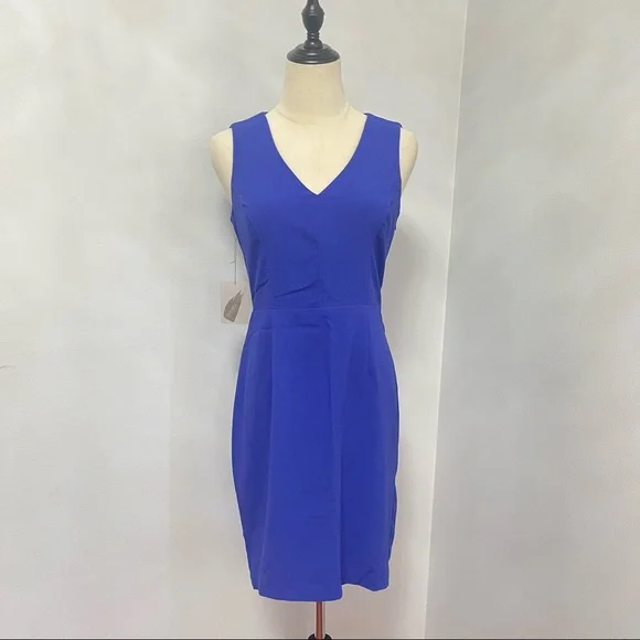 # Forever 21 Contemporary Asymmetrical Sleeveless Blue Short Dress New With Tag - Picture 3 of 15